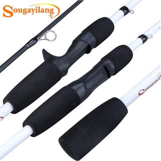 Sougayilang Fishing Rod 2 Section Spining Fishing Rod Casting Rod Carbon Fiber Ultra Light Portable