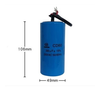 ♝300 water pump air pump 2 starting capacitor 4 CD60 motor 50V single phase