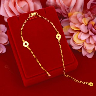 Gold anklet for 375 women's boutique anklet, equipped with fashion accessories and popular jewelry accessories