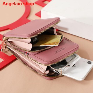 △✧◈New Fashion Leather Ladies Wallet Cute Phone Wallets Sling Bag For Women