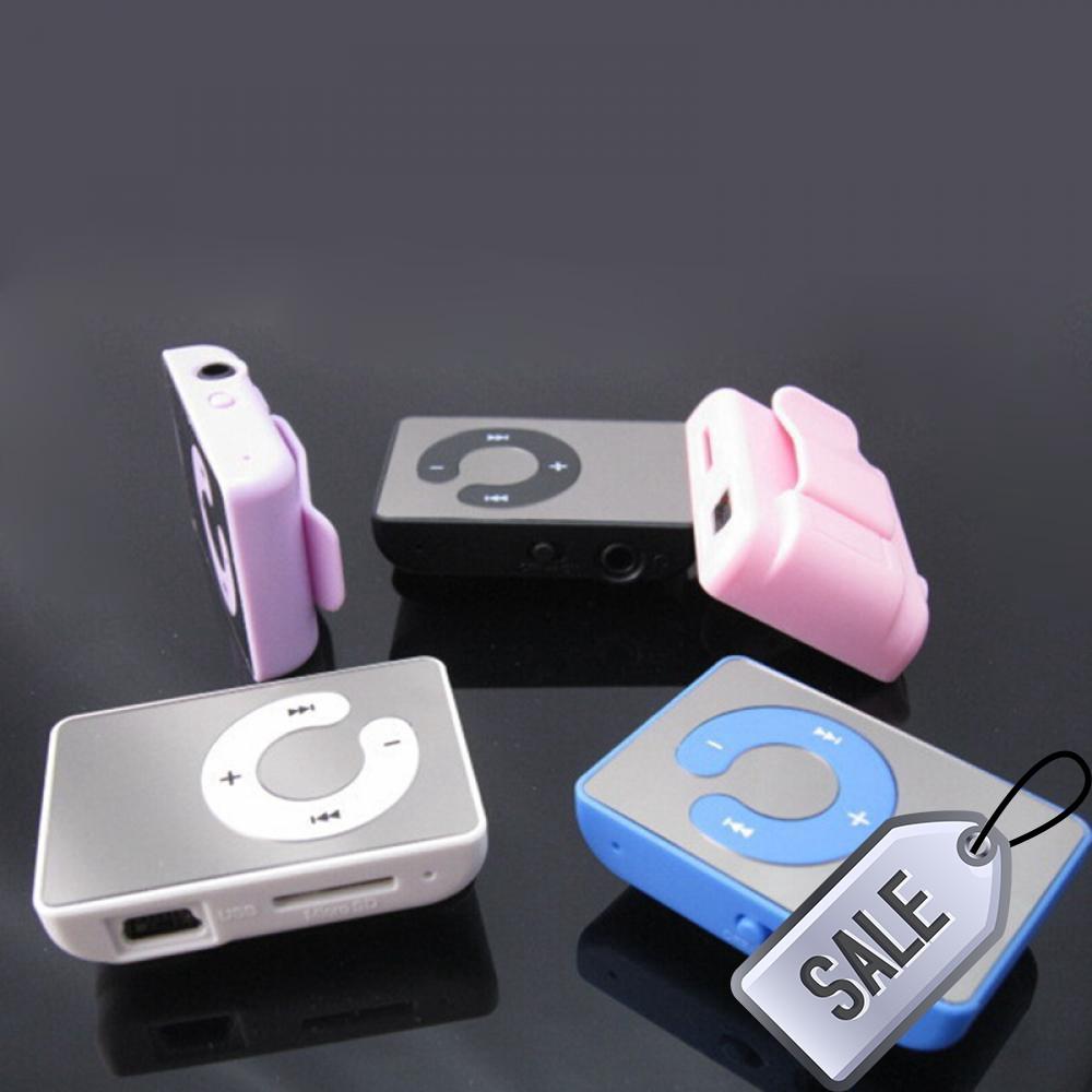 Mirror Fashion USB Music Player Clip MP3 SD TF Memory Card