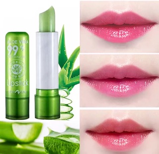 Natural Plant Aloe Gel Lip Balm Lipstick Moisturizing (1)