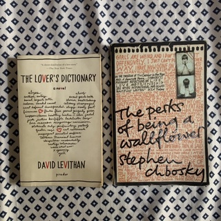 The Lovers Dictionary by David Levithan and The Perks of Being A Wallflower by Stephen Chbosky