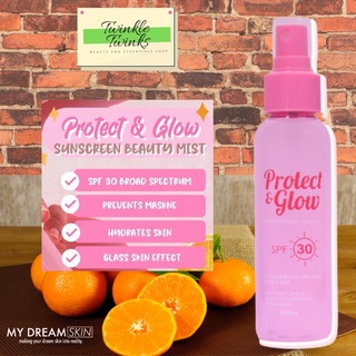 【Ready Stock】∈Protect and Glow Sunscreen Mist with Freebie* My Dream Skin