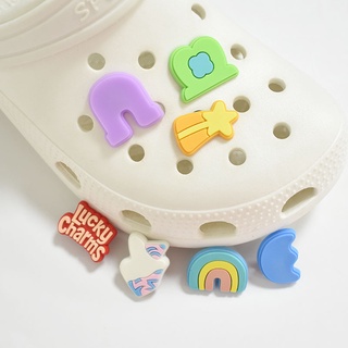 Lucky Charms Letter Jibbitz Crocs Pins For Shoes Bags High Quality #cod