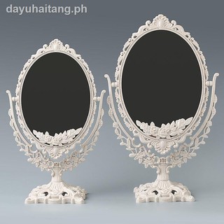 Makeup jingyi type toilet glass mirror desktop home female large bedroom beautiful double-sided Nordic European princessvanity mirror Princess Mirror