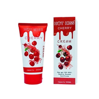 Hot Kiss 200ml Water Based Flavored Lube Vagina Anal Lubricant - Strawberry
