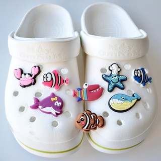 Sea Animal Series Jibbitz Crocs Pins for shoes bags High quality #cod