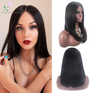 Women Straight Hair Wig Synthetic Black Hair Heat Resistant Long Wig