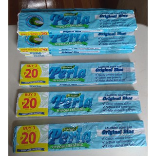 Perla Laundry Soap Bar 95g x 4 Bars As Packed