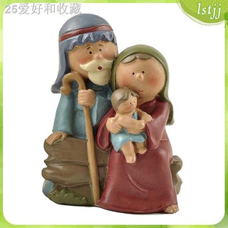 ☍♨☏Holy Family Figure Resin Statues Figurine, Tabletop or Desk Display, Decorative, Collection, Dura