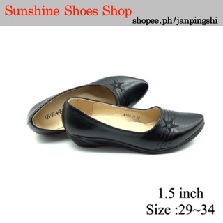 B106-17 Black Shoes/Black School Shoes/Kids Shoes For Girls