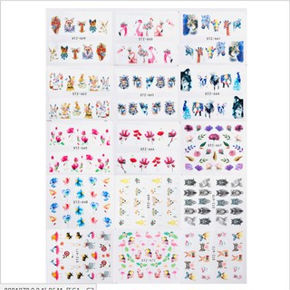 3D animals/pet Nail Stickers Gold Nail Art Manicure Transfer Decals (9)
