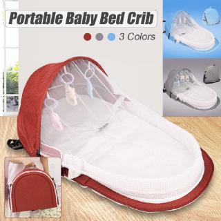 Foldable Baby Bed Multi-function Crib Mummy Bag With Mosquito Cover Diaper Change Bed for Travelling