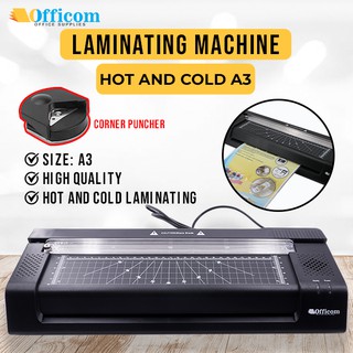 Laminator 4in1 A3 Size Hoit & Cold with PAPER CUTTER & CORNER TRIMMER OFFICOM Brand (4)