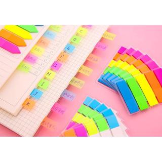 [Ready Stock] 5 Colors Learning Office Classification Index Label Stickers Fluorescent Sticky Note