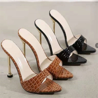 High heeled sandals thin heeled women's sandals