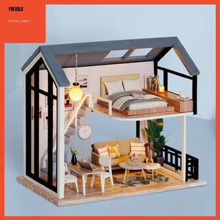 [PREDOLO] DIY Dollhouse Miniature Kit Romantic Wooden House Best Birthday Gifts for Teens (4)