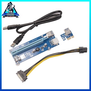 [INStock] Durable USB 3.0 Mini PCI-E PCIe PCI Express 1x To 16x Extender Riser Raiser