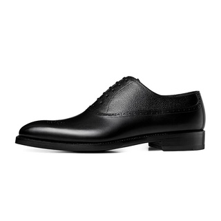 ThomWillsOxford Shoes Men's Carved Handmade GOOD YEAR Men's Shoes British Business Dress Leather Sho