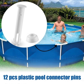12 Pcs Plastic Pool Joint Pins Seals Replacement Parts Accessories for Swimming Pool