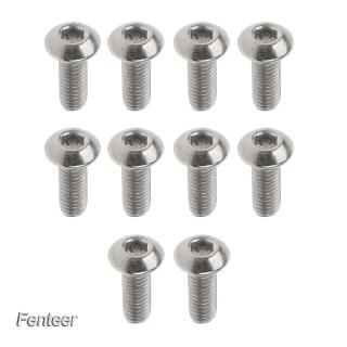 [FENTEER] 10pcs M3 Titanium Alloy Hexagon Button Head Cap Bolts Screws 6/8/10/12/15mm