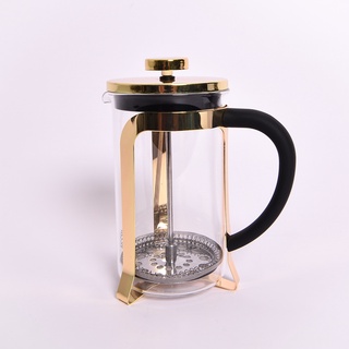 Landmark Premium Borocilicate Glass Copper French Coffee Press 600Ml
