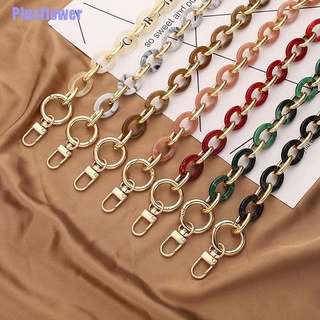 <Plusflower> Acrylic Bag Chain Bag Strap Removable Accessories Colourful Resin Purse Chain (1)