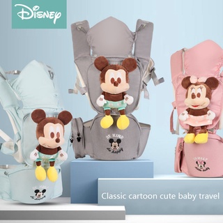 ∋⊕☫Disney Baby Carrier Ergonomic Infant Baby Hipseat Sling Breathable Front Facing Kangaroo Baby Wra