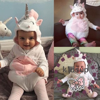 .IU-Costume Newborn Baby Girls Unicorn Romper Jumpsuit (1)