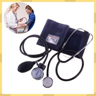 Aneroid Sphygmomanometer Blood Pressure Measure Device Kit Cuff Stethoscope