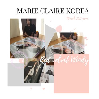 ON HAND Marie Claire Korea Magazine [Wendy content, Seulgi ad] March 2021 issue