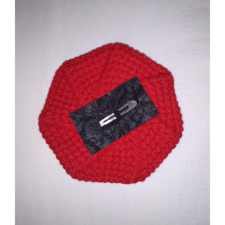 Crocheted dog beret clip (2)