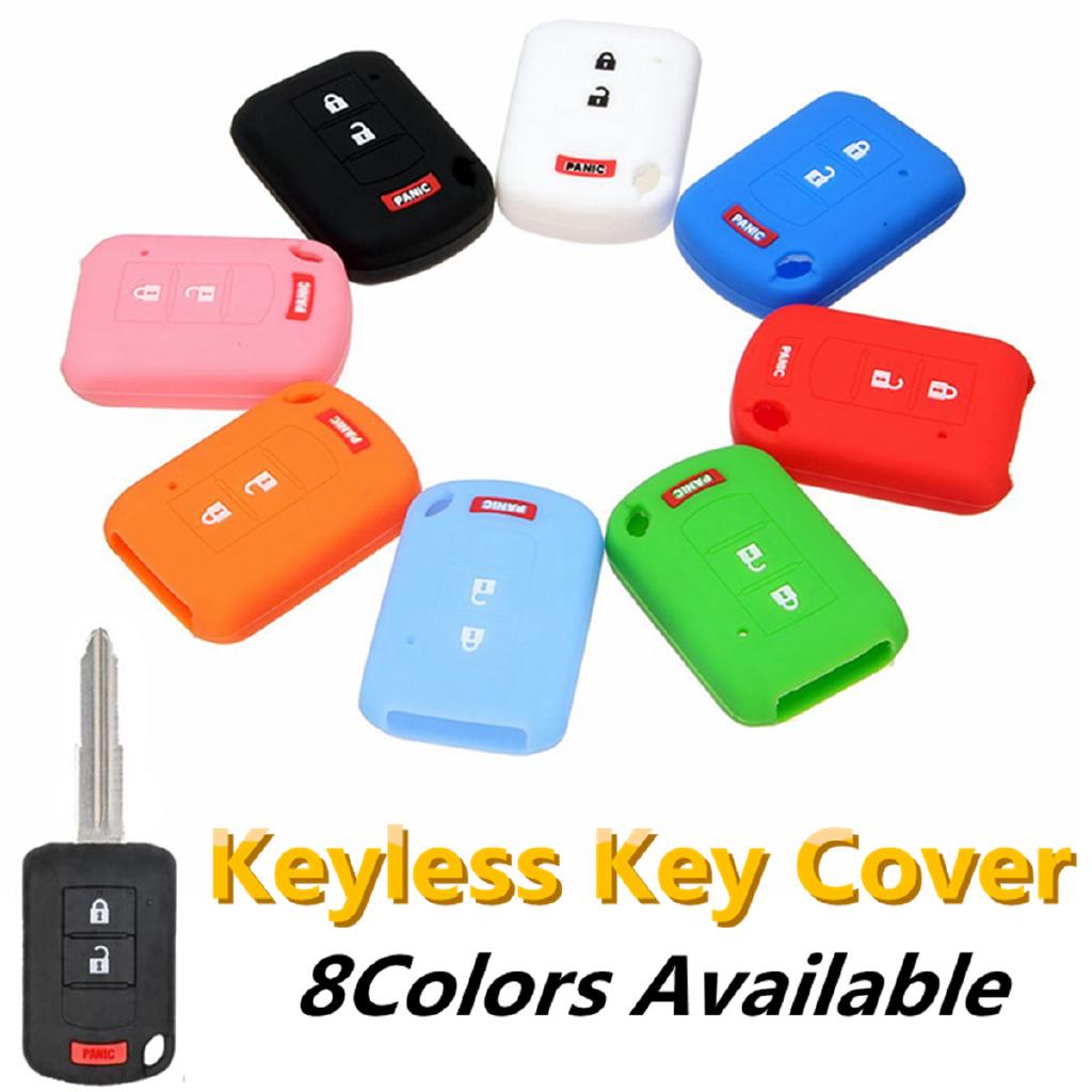 (xingfan) 3 Button Silicone Key Cover Case Fob For Mitsubishi Lancer