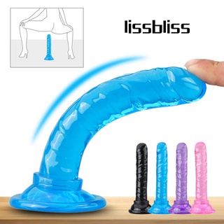 Realistic Dildo Anal Masturbator Sex Toys for Couples Crystal Jelly Dildo Suction Cup Penis Thrustin