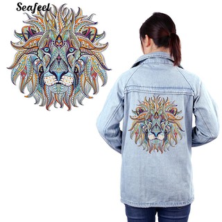 【seafeel】✌【COD】3D Lion Sticker Patch DIY Iron On Transfer Applique Clothes Fabric Craft (1)
