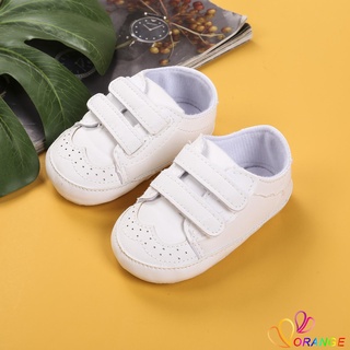 ✤OD✤Baby Boys Girls Sneakers Soft Sole PU Leather Crib Shoes Anti-Slip Infant Prewalker