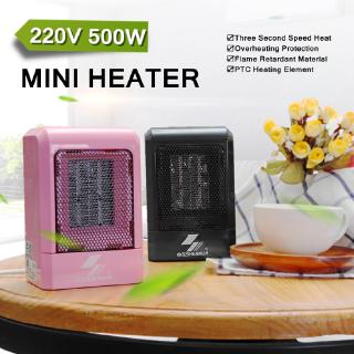 500W 220V Portable Electric Mini Fan Space Heater Winter Warm Desk Heating (3)