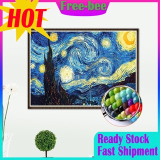 30*40cm 5D DIY Full Drill Diamond Painting Starry Night Craft Cross Stitch Wall Decor