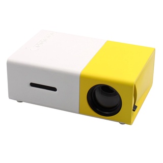 LEJIADA YG300 LED Mini Projector Supports 1080P Portable Home Media Player