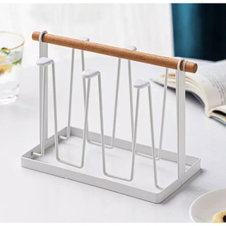◙Kitchen Utensils Wrought Iron Cup Holder Creative Household Drain Cup Shelf for Kitchen Cup Storage