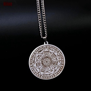 [Hiint] Dawapara 7 Archangels Sigil Charm Necklaces Religious Talisman Necklaces Jewelry dto