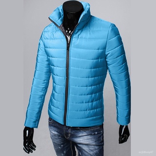 Rainny Men Autumn Winter Cotton Stand Zipper Warm Winter Thick Coat Jacket