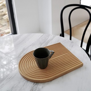 【insfree】Japanese Style Wooden Chopping Board Beech Solid Wood Creative Potholder Household Fruit Cake Tray Sushi Bread Board Cutting Board (1)