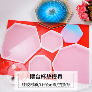 DIYCrystal Glue Silicone Mold round Pen Container Square Hexagonal Coaster Resin Silicone Mold