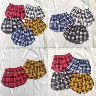 Plaid Booty Shorts for Women