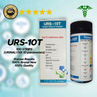URINALYSIS Reagent Strips 100 Strips 10 Parameters (URS-10T)