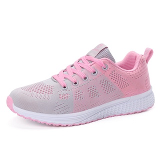 New Light Running Shoes for Woman Sport Shoes 2021 New Style Women's Sneakers Summer Mesh Breathable Trainers Lace Up