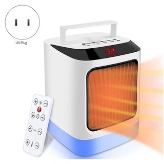 Portable Electric Fan Heater With Remote Control Indoor Fireproof Winter Thermostatic Heater With PT