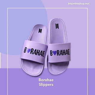 BTS Borahae Slides Slippers with photocards
